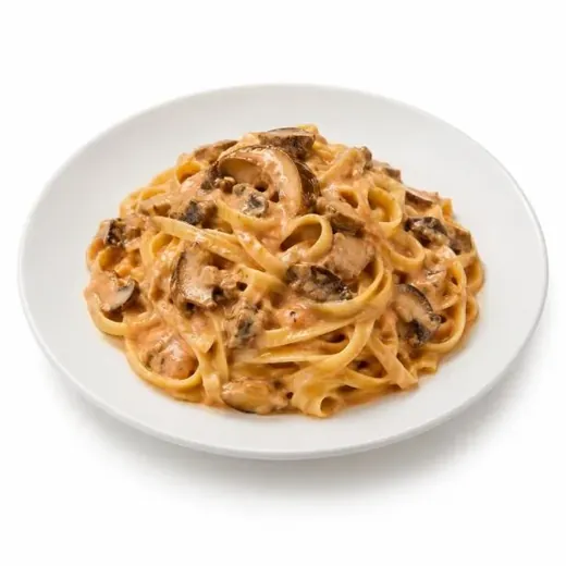 Fettuccine Rosè ai Funghi Porcini