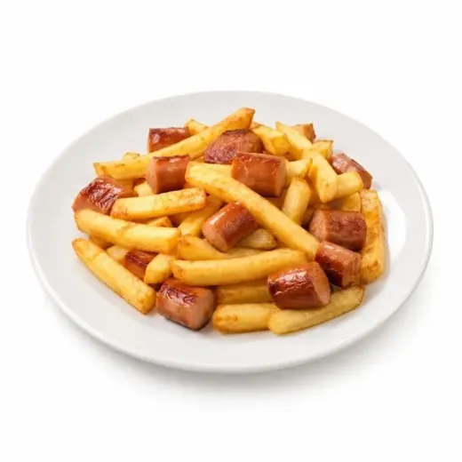 Piatto Goloso — patatine fritte e wurstel